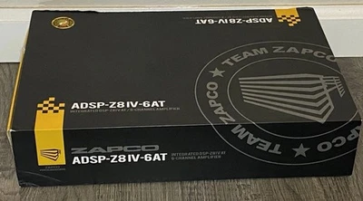 Zapco ADSP-Z8IV-6AT 6ch Amp 8ch DSP AUTO TUNE with Mic & Wired Remote Optical - Image 1 of 4