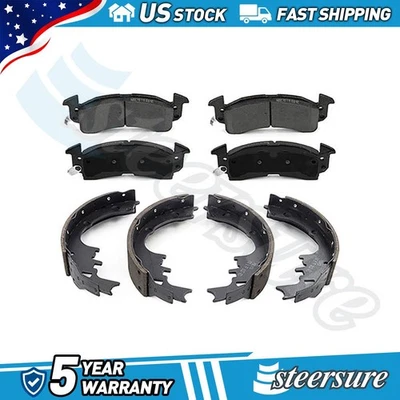 Front Rear Disc Brake Pad Set Drum Brake Shoe for 1971-1975 GMC Sprint - Image 1 of 4