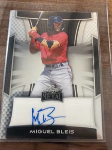 🔥⚾️ Miguel Bleis #BA-MB1💥2025 Leaf Metal Silver Base AUTO 45/49 Red Sox ⚾️🔥 - Bild 1 von 12
