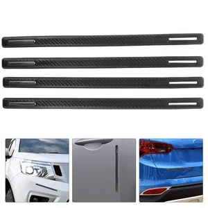 4 Pcs Car Door Edge Protector Black Anti Static Strip Automotive Guard - Picture 1 of 12