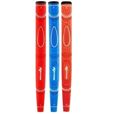 Karma Golf Dual Touch DT Midsize Rubber Putter Grips - Blue Red Black Pick Color