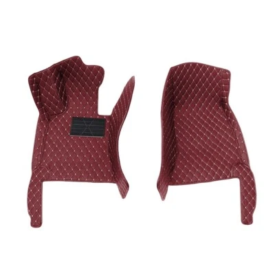 Car Floor Mats for BMW 7series Alpina B7 2016-2022 2-Seat PU Leather Claret Foto 1 de 4