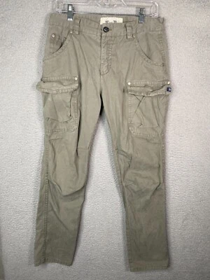 Pantalones cargo Miss Me para mujer talla 27 beige calce ajustado de lona Foto 1 de 4