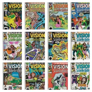 The Vision and The Scarlet Witch 1-12 NM (Marvel Comics 1985/86) Complete Series - Picture 1 of 17