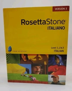 Rosetta Stone Italiano Version 3 Level 1,2 & 3 Including Headset Has Activation - Picture 1 of 7