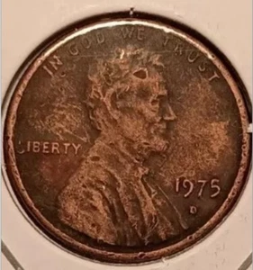 1975 D Lincoln Cent Penny " PIRATE GOLD" Toning Toned Appearance - Picture 1 of 8