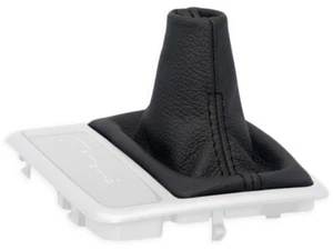 FÜR MERCEDES SLK R171 automatik SCHALTMANSCHETTE SCHALTSACK LEDER NAHT SCHWARZ  - Bild 1 von 5