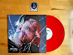 JELLY ROLL SIGNED BALLADS OF THE BROKEN RED VINYL LP ALBUM AUTOGRAPH BAS COA - Picture 1 of 3