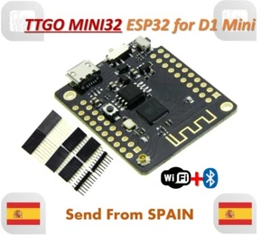 MINI32 MINI 32 ESP32 WiFi + Bluetooth Módulo Placa de Desarrollo para D1 mini - Imagen 1 de 8
