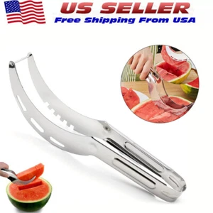 Watermelon Slicer Cutter Knife Server Corer Scoop Kitchen Knife Tools - Picture 1 of 19