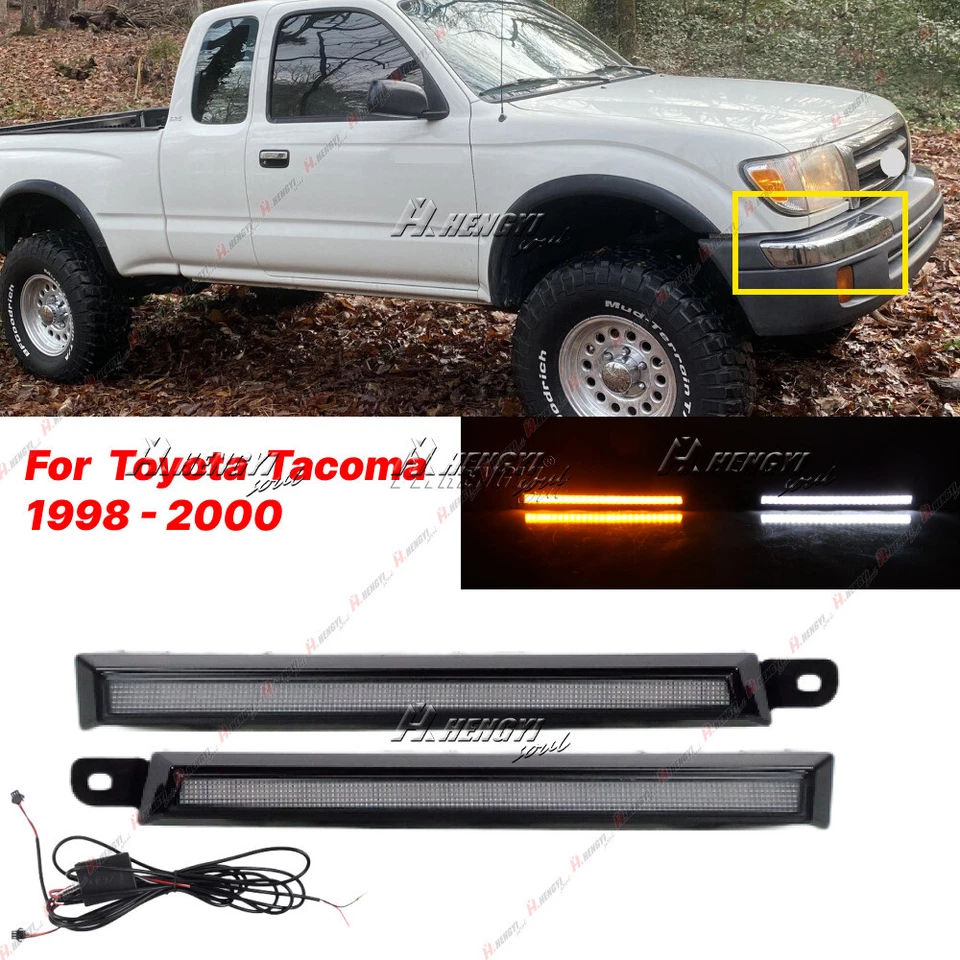 Luz de señal de giro marcador lateral LED para Toyota Tacoma 1998-2000 DRL Foto 1 de 4