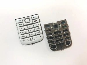 Original Nokia 6233 Keypad Tastaturmatte Tastatur Tastaturfeld Keymat Weiß NEU  - Bild 1 von 1