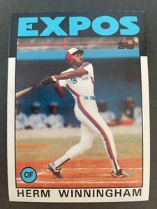 Herm WINNINGHAM 1986 Topps Baseball #448 Montreal Expos - Picture 1 of 2