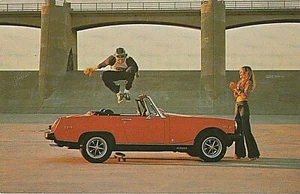 MG Midget Car Vintage Postcard - Picture 1 of 2