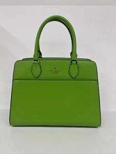 Kate Spade New York Madison Medium Satchel Handbag (Turtle Green) Brand New - Picture 1 of 9