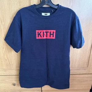 T-shirt uomo Kith Box logo blu navy e rosso 100% autentica - Foto 1 di 10