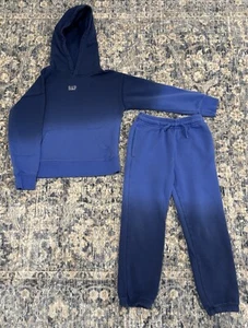 EUC! Gap Kids Boys Blue Ombre Sweatsuit Hoodie Set Small 6/7**Worn 1x - Picture 1 of 4