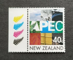 1999 New Zealand APEC Asia Pacific Economic Cooperation 10th Anniv 1v color-code - Picture 1 of 2