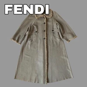Abrigo largo vintage de lana y seda Fendi - Imagen 1 de 9