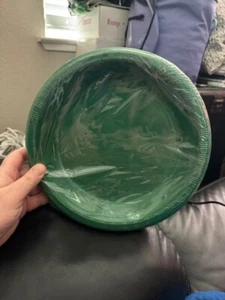 Touch of Color Emerald Green 10.25" Plastic Dinner Plates 20ct. Tableware New!! - Picture 1 of 2