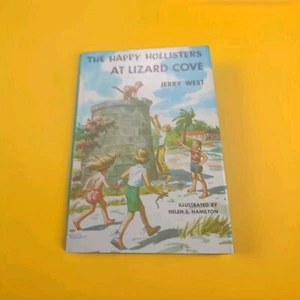 The Happy Hollisters at Lizard Cove by Jerry West, HC/DJ Book Club 1957 - Picture 1 of 7