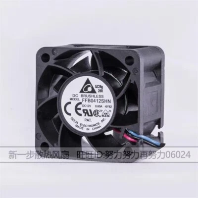 New original FFB0412SHN 4cm 4028 12V 0.60A 2-wire 3-wire cooling fan - Image 1 of 4