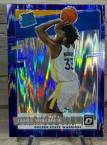 2020-21 Donruss Optic Purple Shock #152 James Wiseman Rookie Card - Picture 1 of 2