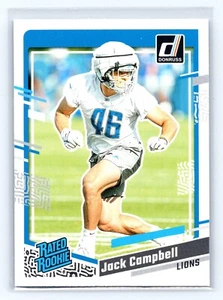 2023 Panini Donruss - JACK CAMPBELL Rated Rookie #330 Detroit Lions (RC) - Picture 1 of 2