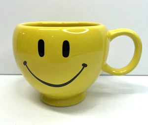 Tazza da tè caffè grande Teleflora regalo Happy Smiley Face giallo brillante - Foto 1 di 6