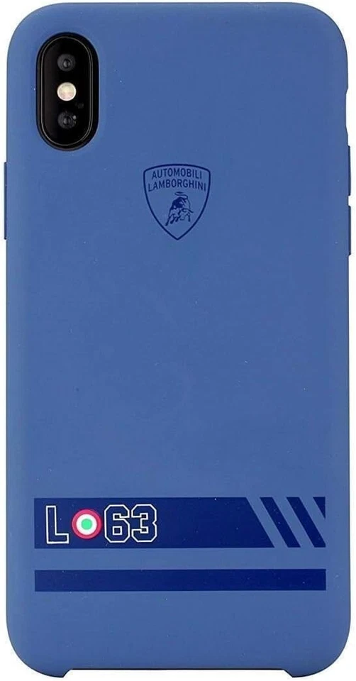 Custodia posteriore in silicone originale Lamborghini Huracan-D13 per iPhone X e iPhone XS - Immagine 1 di 2