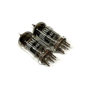 M. Paar 12AX7 Half Box Grey Plate Ring Getter NOS Brimar UK Valve Tubes (AAV2) - Bild 1 von 2