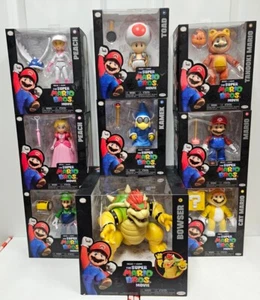 SUPER MARIO BROS MOVIE Figures Complete Set - Jakks Pacific - Lot Of 9 - NEW! - Picture 1 of 10