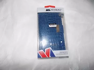 Iphone 6s Plus/6 Plus Dark Blue Crocodile-embossed Myjacket Wallet - Picture 1 of 5