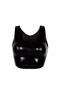LATEX GUMMI BH Bondage Fetisch BDSM TOP WESTE 2120 SEXY DOMINA CATSUIT - Bild 1 von 3