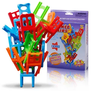Balance Chairs Game Stacking Puzzle Toys kids Educational Desktop gameY“D6 - Picture 1 of 8