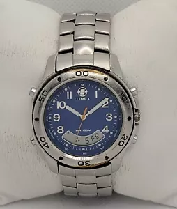 Mens Timex Expedition 930 Indiglo Stainless Steel Analog Digital Watch L6 - Picture 1 of 9