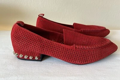 MOCASINES PLANOS JEFFREY CAMPBELL DE GAMUZA ROJA CON PUNTAS PUNTIAGUDAS Talla 8,5 Foto 1 de 4