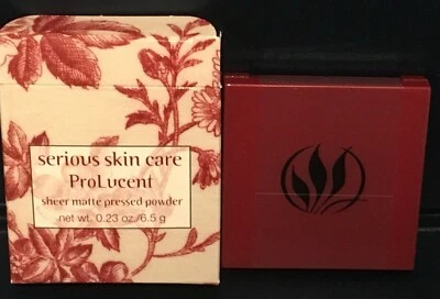 SERIOUS SKIN CARE ProLucent Polvo Prensado Mate Transparente TAMAÑO COMPLETO Sellado Nuevo en Caja Foto 1 de 2
