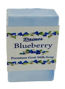 Jabón de leche de cabra premium Paine's BLUEBERRY 4,5 OZ barra fresco hecho en Maine todo natural - Imagen 1 de 4