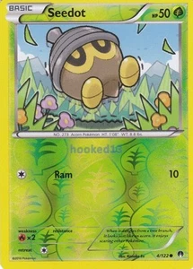 Seedot Common Reverse Holo BreakPoint Pokemon Card 4/122 - Picture 1 of 2