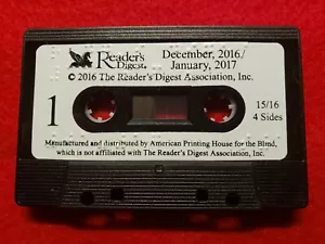 Readers Digest Audiobook from APH 15/16 cassette player - Braille marking - Picture 1 of 2