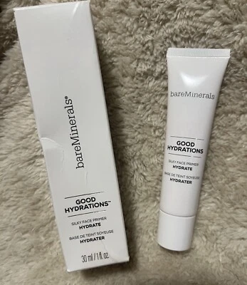 bareMinerals Good Hydrations Silky Face Primer 30 ml / 1 oz BNIB Full Sz - Image 1 of 3