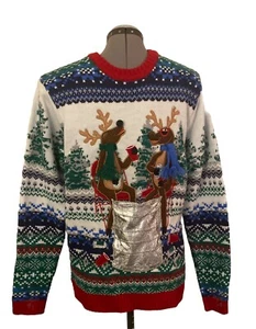 Blizzard Bay Rentier Weihnachtspullover Größe M Grube zu Grube 20” L 26,5” Ärmel 26” - Bild 1 von 14