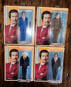 Anchorman Battle Ready Ron Champ Brian 8" Retro Clothed Figures BeeLine U Pick - Picture 1 of 27