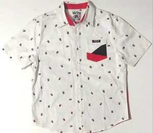 VTG Born Fly Short Sleeve Button Shirt XL - Picture 1 of 3