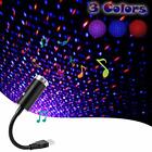 Sound-Activated USB-Powered 3-Color Car Ceiling Interior LED Light