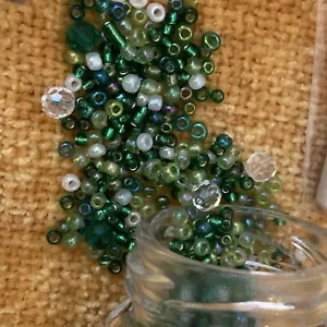 Swarovski EMERALDS Crystal Beads Stolen Kiss Jaci Rae Little Jar w/Honey Dipper - Picture 1 of 8