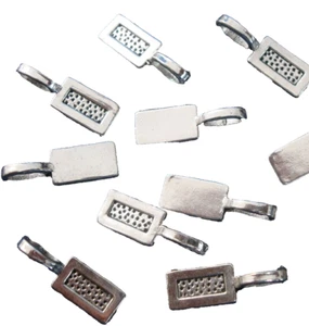 Pendant Bails 10 Antique silver plated 22mm x 8mm glue on create pendants GPB003 - Picture 1 of 3
