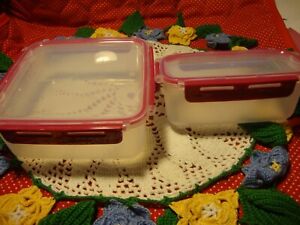 Set (2) RUBBERMAID Food Box Lunch Storage Seal Containers 630ml + 250ml      349