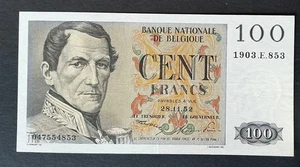 Belgique - Près de Superbe Billet de 100 Francs du 28-11-1952 - Picture 1 of 2